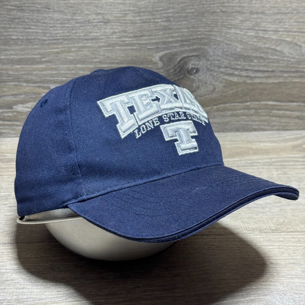 Texas Lone Star State Hat AJ‎ Cap Navy Blue Embroidered Baseball Cap Adjustable